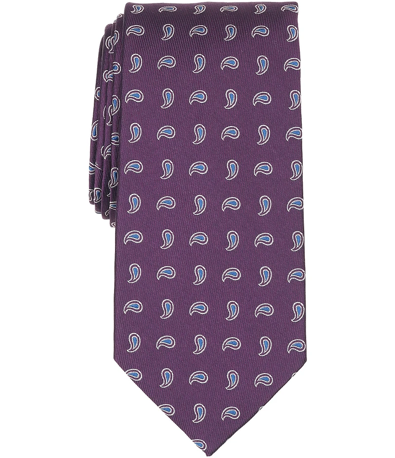 Turnbury Neat Paisley Traditional Polyester/Silk Tie