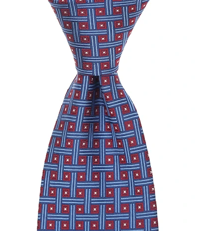 Turnbury Quincy Geometric Traditional Silk Blend Tie