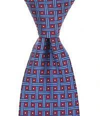 Turnbury Quincy Geometric Traditional Silk Blend Tie