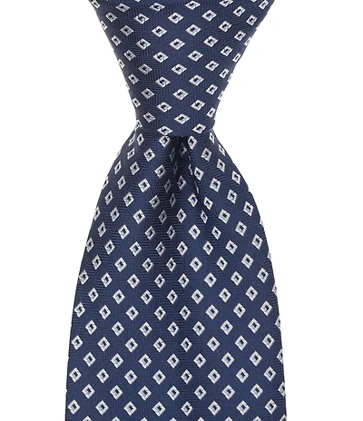 Turnbury Square Neat Stripe Traditional Silk Blend Tie