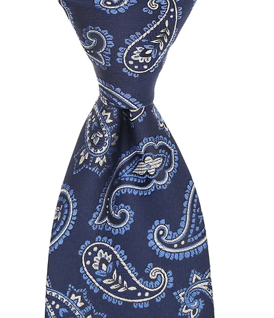 Turnbury Textured Paisley Traditional Silk Blend Tie