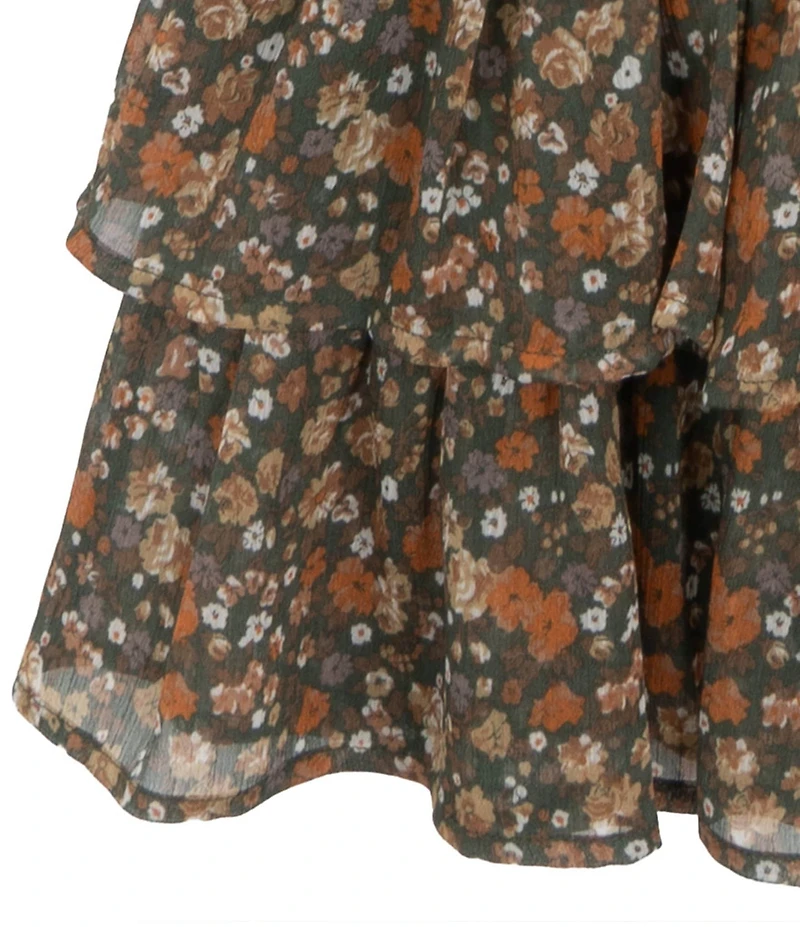 Tween Diva Big Girls Short-Sleeve Wild And Free T-Shirt & Printed Tiered Skirt Set