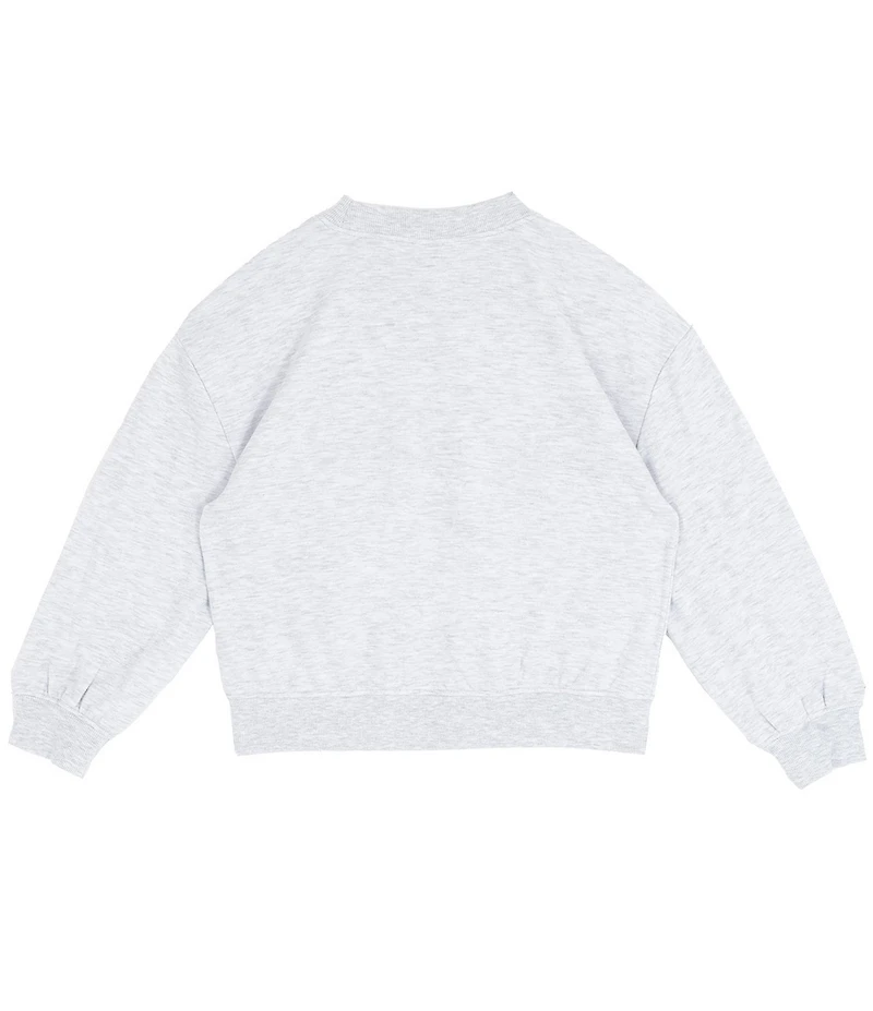 Tween Diva Big Girls Long Sleeve Applique Graphic Merry Sweatshirt