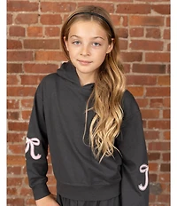 Tween Diva Big Girls Long-Sleeve Bow-Graphic Hoodie & Matching Jogger Pant Set