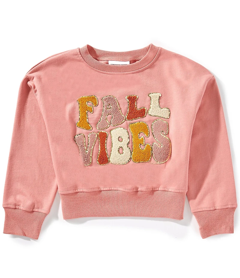 Tween Diva Big Girls Long Sleeve Fall Vibes Sweatshirt