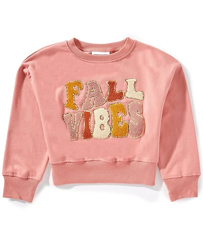 Tween Diva Big Girls Long Sleeve Fall Vibes Sweatshirt