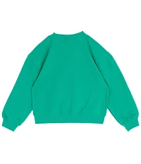 Tween Diva Big Girls Long-Sleeve Holiday Holly Jolly Fleece Sweatshirt