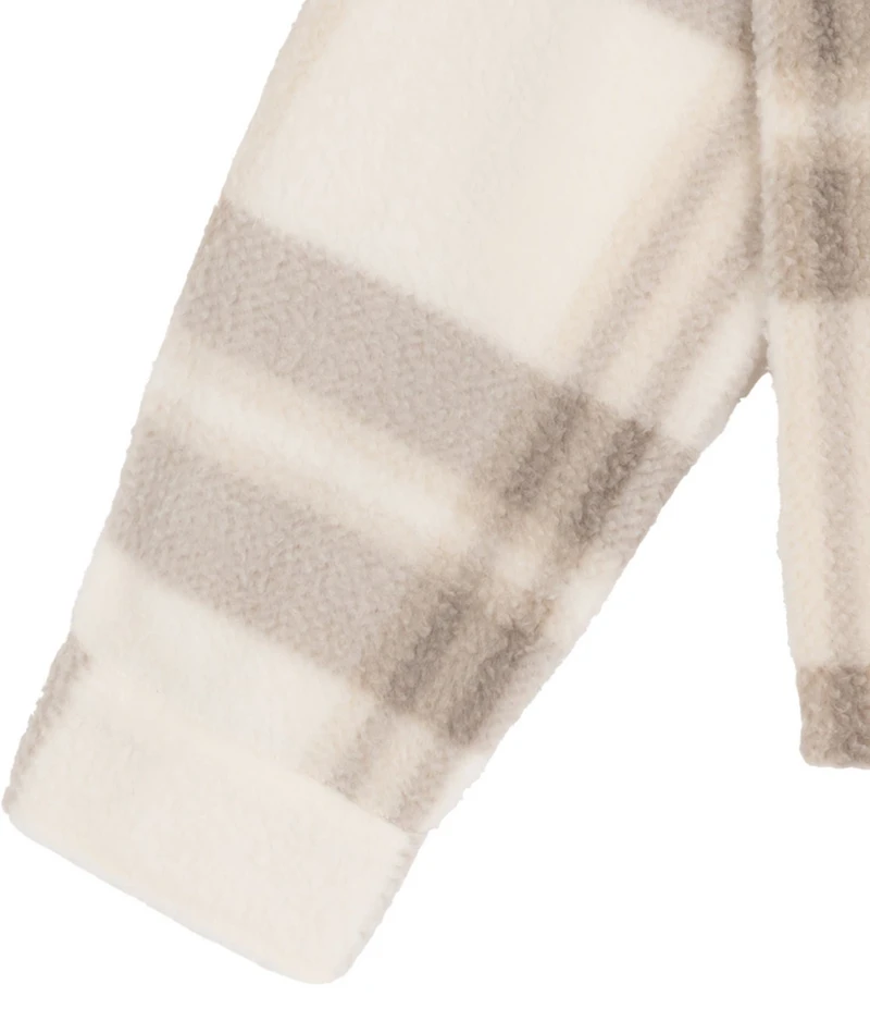 Tween Diva Big Girls Long-Sleeve Button-Front Plaid Fleece Shacket