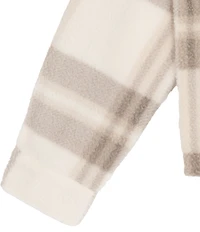 Tween Diva Big Girls Long-Sleeve Button-Front Plaid Fleece Shacket