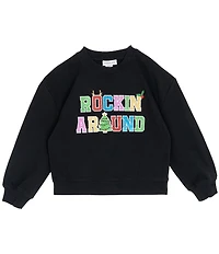 Tween Diva Big Girls Long-Sleeve Rockin' Around Christmas Tree Sweatshirt
