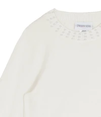 Tween Diva Big Girls Long Sleeve Sweater & Plaid Woven Skort 2-Piece Set