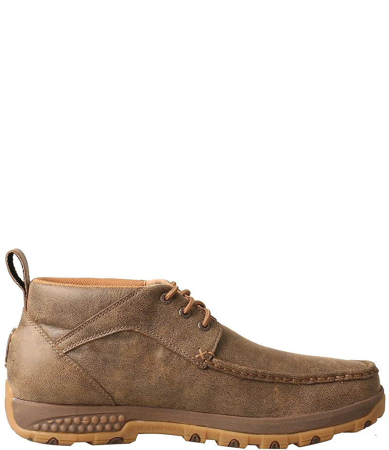 Twisted X Men's Driving CellStretch Leather Moc Toe Chukka Boots