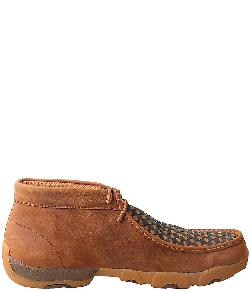 Twisted X Men's Driving Woven Leather Moccasin Chukka Boots