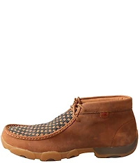 Twisted X Men's Driving Woven Leather Moccasin Chukka Boots