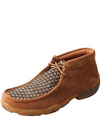 Twisted X Men's Driving Woven Leather Moccasin Chukka Boots