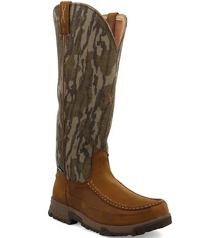 Twisted X Men's Waterproof Pull-On Mossy Oak® Snake Boots