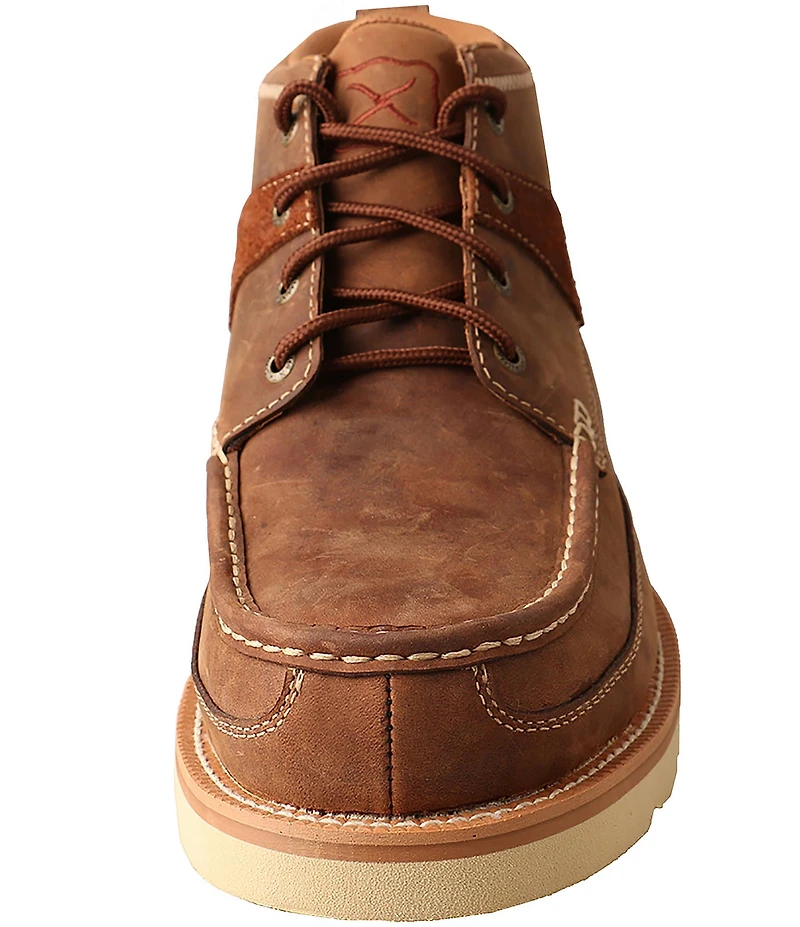Twisted X Men's Work 4#double; Steel Toe Leather Wedge Sole Boot