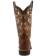 Twisted X Women's 13#double; WS Toe Ruff Stock Embroidered Western Boots