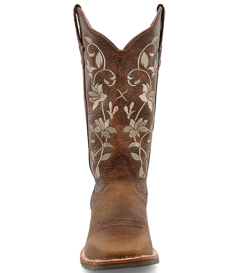 Twisted X Women's 13#double; WS Toe Ruff Stock Embroidered Western Boots