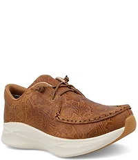 Twisted X Women's Feather X Leather Embossed Casual Sneakers