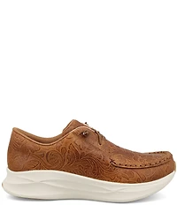 Twisted X Women's Feather X Leather Embossed Casual Sneakers