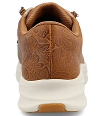 Twisted X Women's Feather X Leather Embossed Casual Sneakers