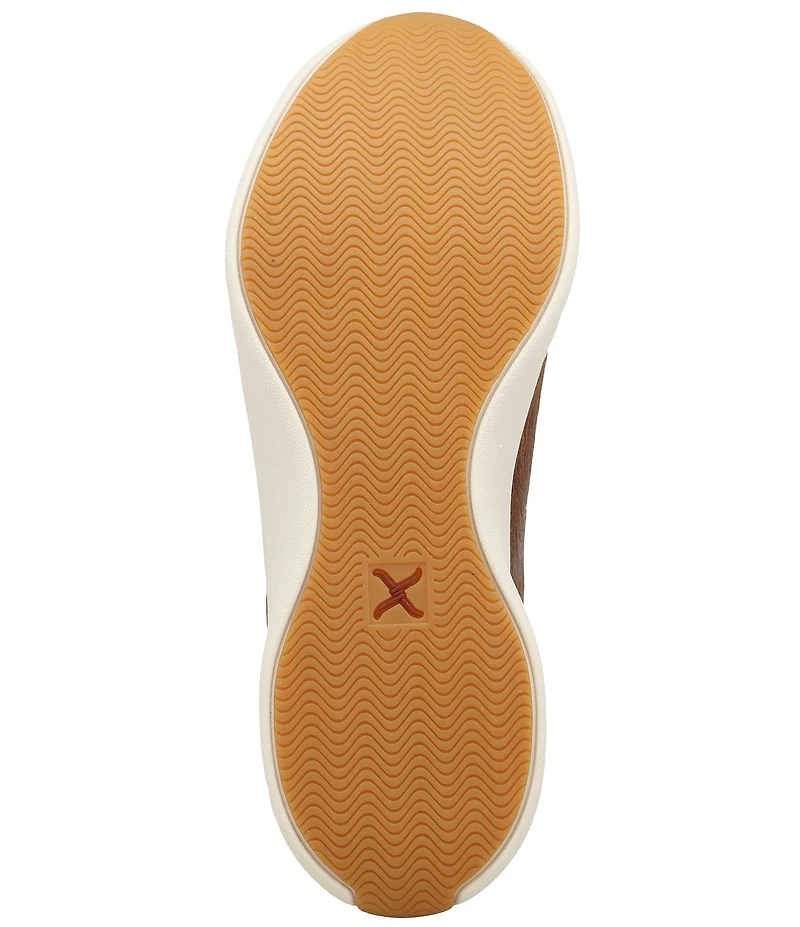 Twisted X Women's Feather X Leather Embossed Casual Sneakers
