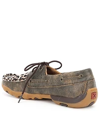 Twisted X Women's Leopard Print Boat Shoes