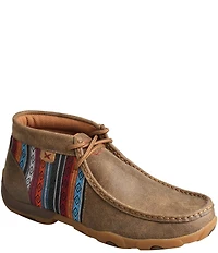 Twisted X Women's Printed Leather Driving Moc Toe Chukka Boots