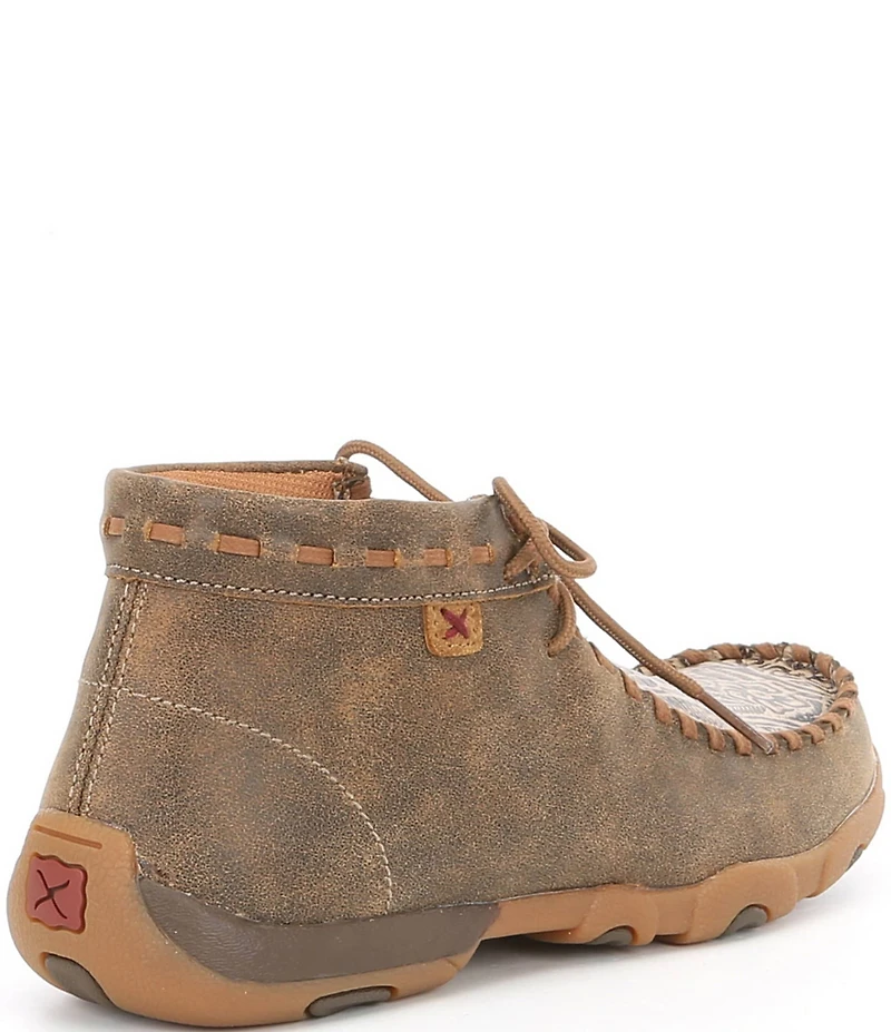 Twisted X Women's Tooled Moc Toe Driving Chukka Booties