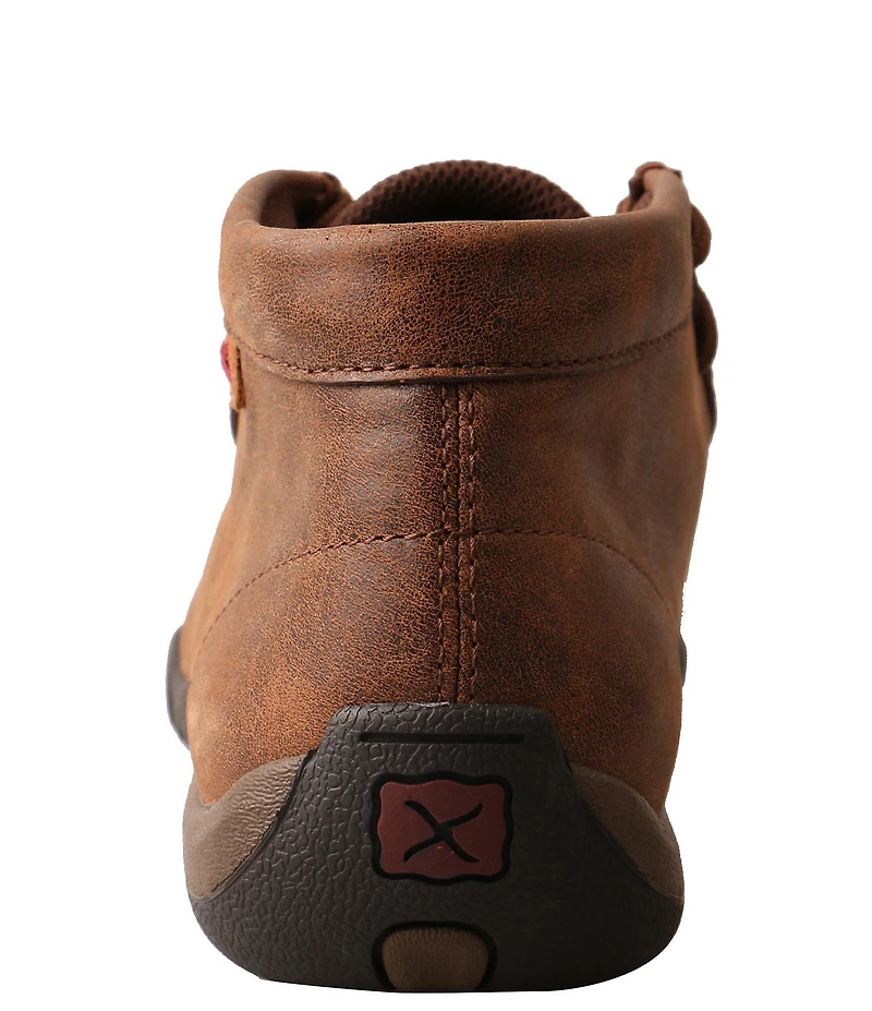 Twisted X Women's Tooled Turquoise Stud Driving Moc Toe Chukka Boots