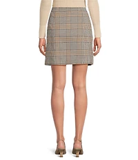 tyler boe Coordinating Cindy Buckingham Plaid Mini Pencil Skirt