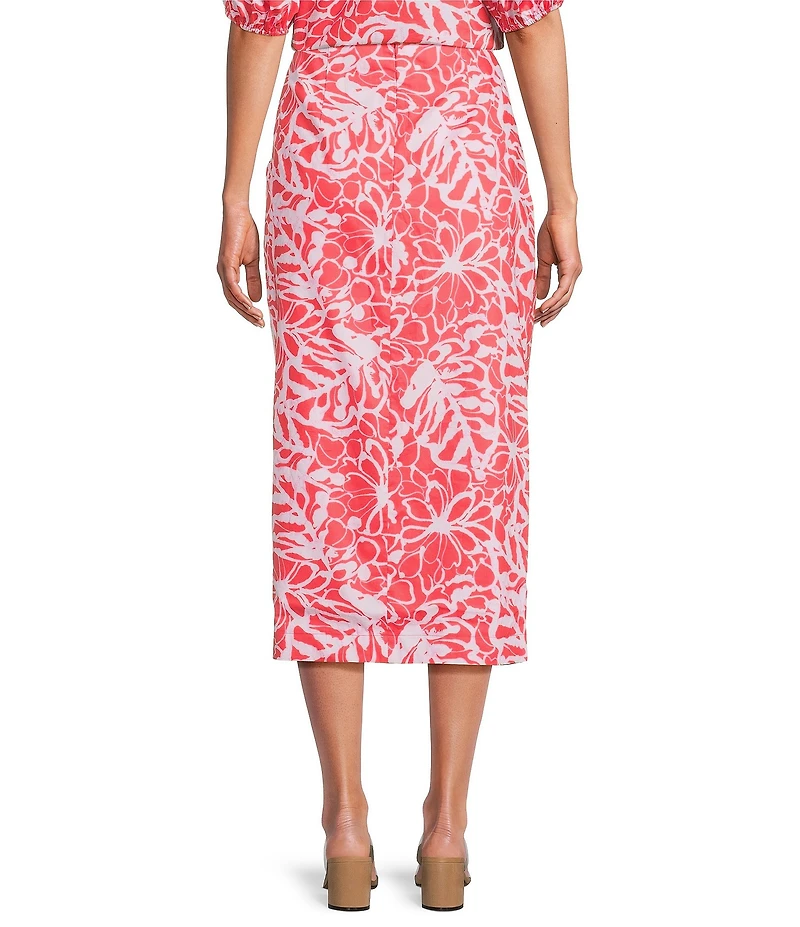 tyler boe Josephine Floral Wrap Coordinating Midi Skirt