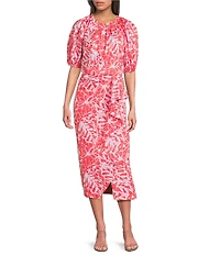 tyler boe Josephine Floral Wrap Coordinating Midi Skirt