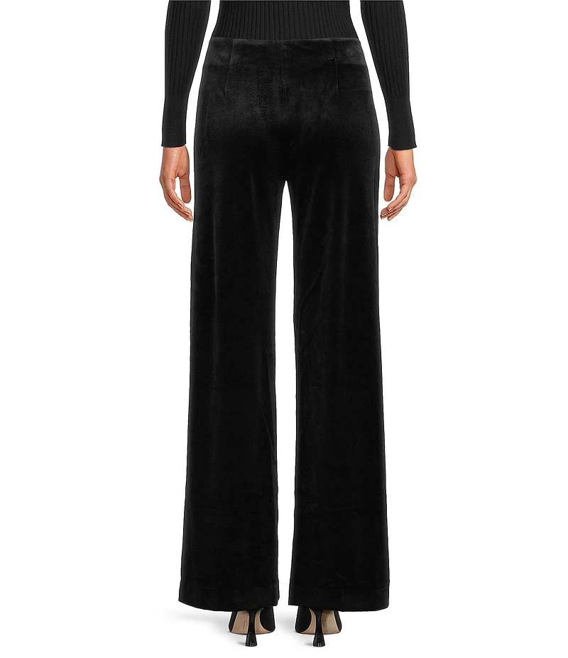 tyler boe Kathy Velvet Flat Front Straight Leg Pants