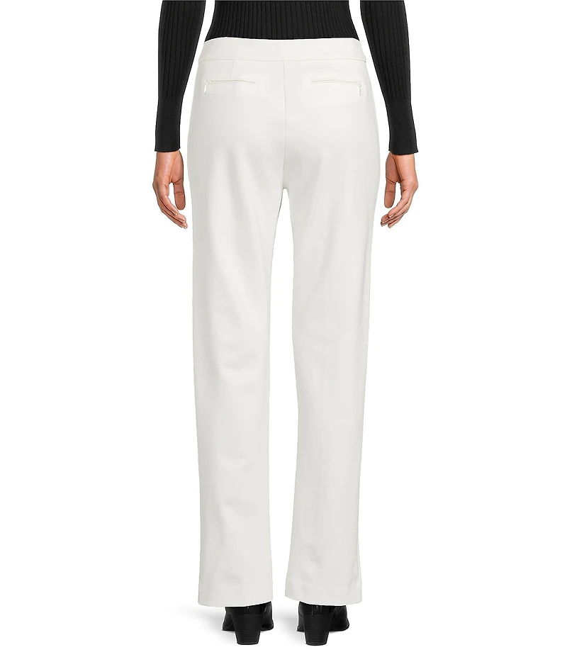 tyler boe Maddie Ponte Mid Rise Straight Leg Pants