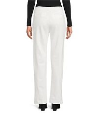 tyler boe Maddie Ponte Mid Rise Straight Leg Pants