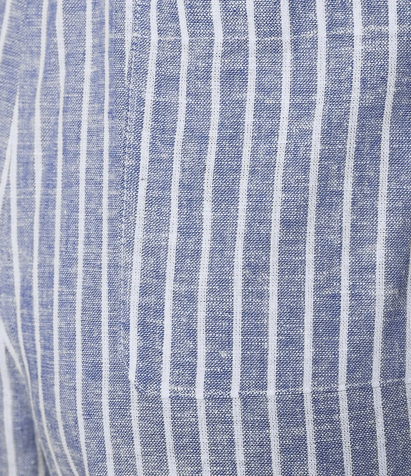 tyler boe Palmer Linen Stripe Wide Leg Pull-On Pants