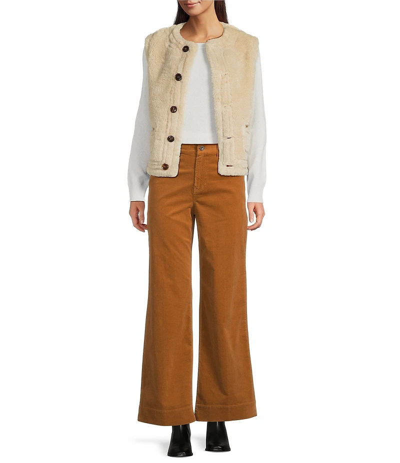 tyler boe Scottie Pinwheel Cord 5-Pocket Flare Leg Pants