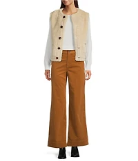 tyler boe Scottie Pinwheel Cord 5-Pocket Flare Leg Pants