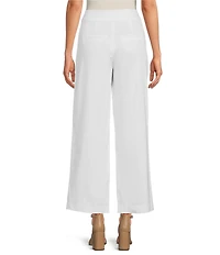 tyler boe Victoria Twill Woven Wide-Leg Ankle Pants