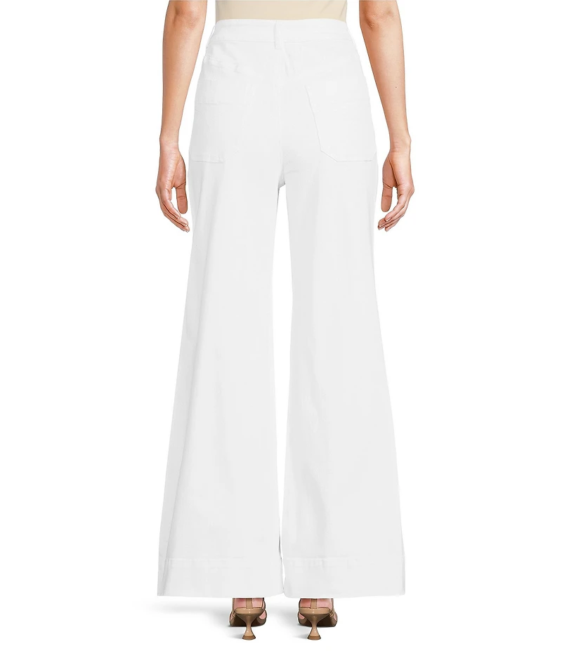 tyler boe Woven High Rise Flare Leg Jeans