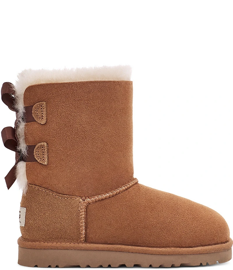 UGG Girls' Bailey Bow II Suede Water Resistant Family Matching Boots (Youth)