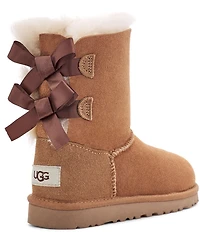 UGG Girls' Bailey Bow II Suede Water Resistant Family Matching Boots (Youth)