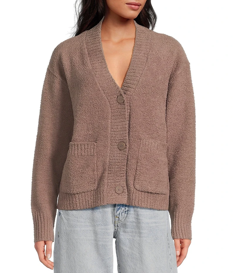 UGG Adalynne Cozy Knit Long Sleeve Button-Front Cardigan