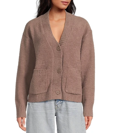 UGG Adalynne Cozy Knit Long Sleeve Button-Front Cardigan