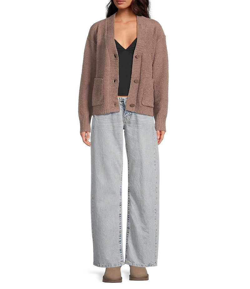 UGG Adalynne Cozy Knit Long Sleeve Button-Front Cardigan