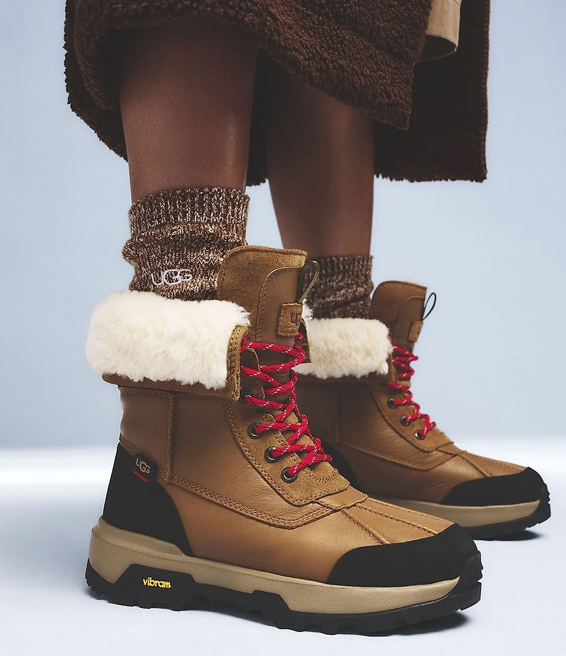 UGG Adirondack Boot XXV Waterproof Leather Faux Fur Lined Winter Boots