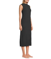 UGG Amara Cozy Knit Lite Sleeveless Mock Neck Lounge Dress