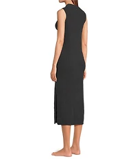 UGG Amara Cozy Knit Lite Sleeveless Mock Neck Lounge Dress